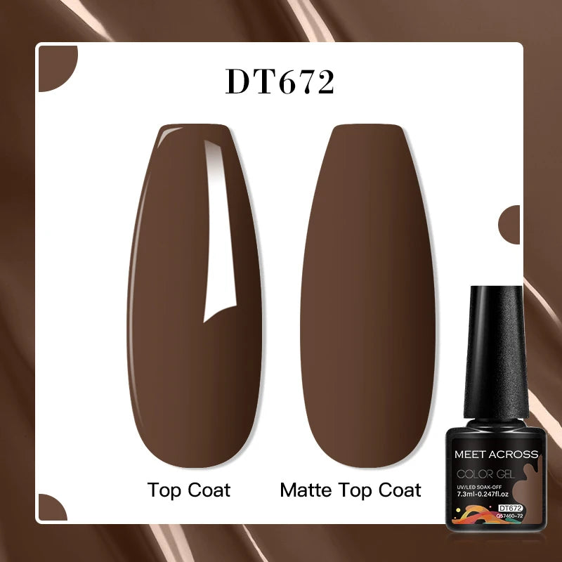 MEET ACROSS 7ml Porcelain White Cat Eye Gel Polish Holographic Glitter Magnetic Galactic Effect Gel Nail Polish Soak Off UV Gel