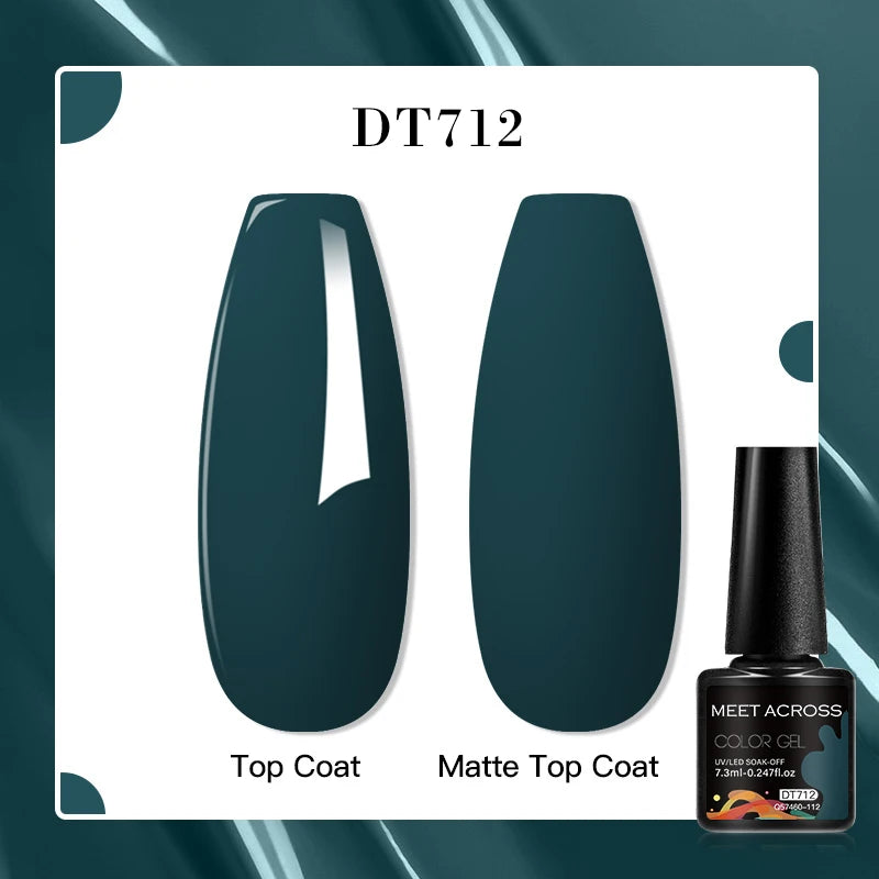 MEET ACROSS 7ml Porcelain White Cat Eye Gel Polish Holographic Glitter Magnetic Galactic Effect Gel Nail Polish Soak Off UV Gel