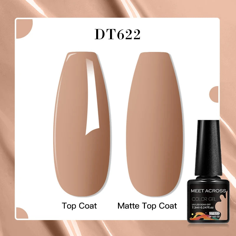 MEET ACROSS 7ml Porcelain White Cat Eye Gel Polish Holographic Glitter Magnetic Galactic Effect Gel Nail Polish Soak Off UV Gel