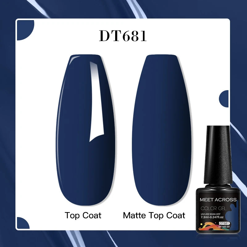 MEET ACROSS 7ml Porcelain White Cat Eye Gel Polish Holographic Glitter Magnetic Galactic Effect Gel Nail Polish Soak Off UV Gel