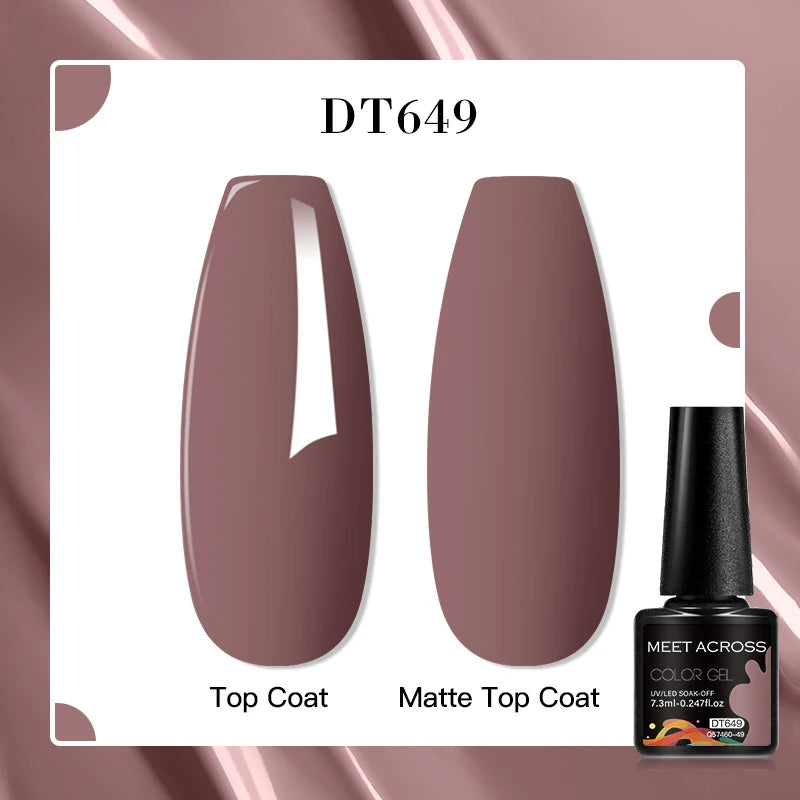 MEET ACROSS 7ml Porcelain White Cat Eye Gel Polish Holographic Glitter Magnetic Galactic Effect Gel Nail Polish Soak Off UV Gel