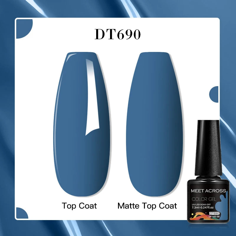 MEET ACROSS 7ml Porcelain White Cat Eye Gel Polish Holographic Glitter Magnetic Galactic Effect Gel Nail Polish Soak Off UV Gel