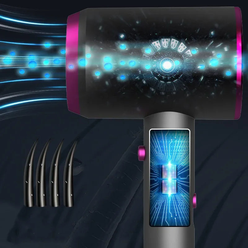 High-speed electric turbine air blower Low noise constant temperature fast drying portable negative ion hair dryer hair dryer