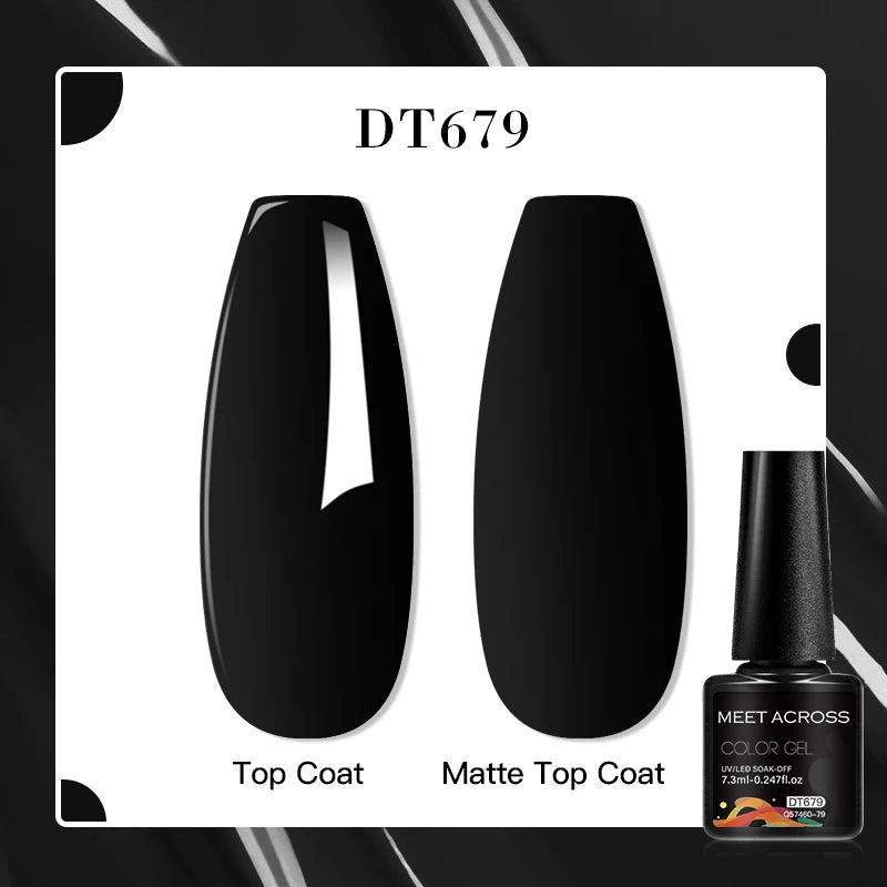 MEET ACROSS 7ml Porcelain White Cat Eye Gel Polish Holographic Glitter Magnetic Galactic Effect Gel Nail Polish Soak Off UV Gel