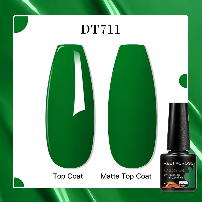 MEET ACROSS 7ml Porcelain White Cat Eye Gel Polish Holographic Glitter Magnetic Galactic Effect Gel Nail Polish Soak Off UV Gel