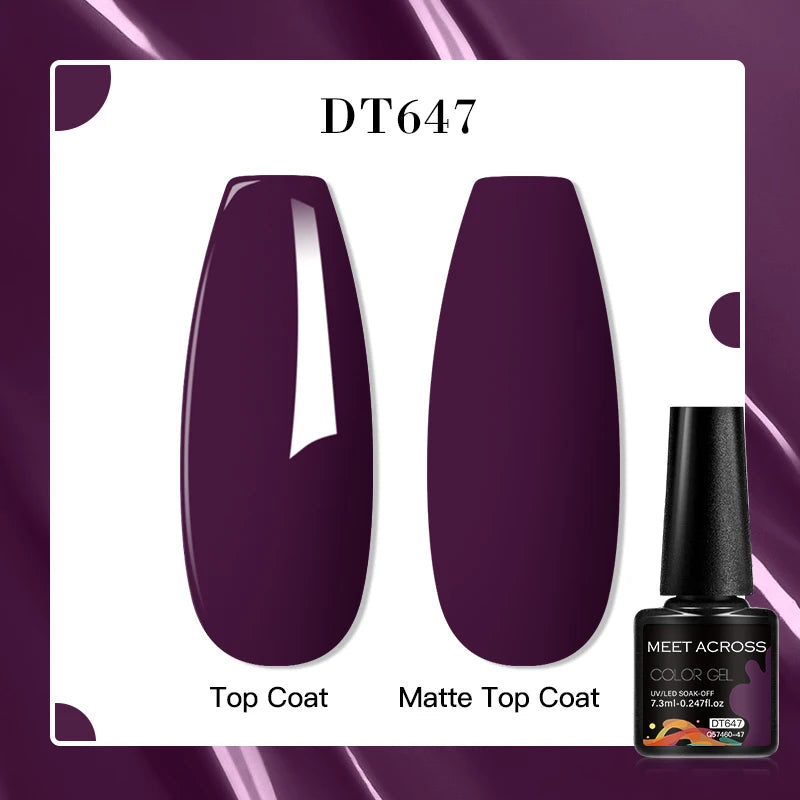 MEET ACROSS 7ml Porcelain White Cat Eye Gel Polish Holographic Glitter Magnetic Galactic Effect Gel Nail Polish Soak Off UV Gel