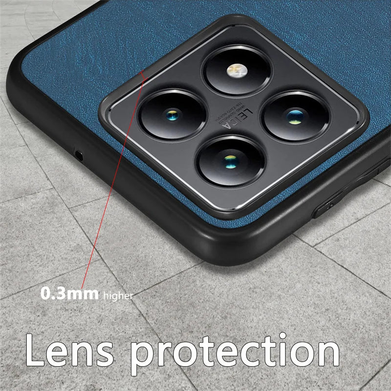 Luxury Wireless Charge Leather Case For Xiaomi Redmi Note 13 Pro 5G 4G Lightweight Shockproof Cover Redmy Note13 Note13pro Plus