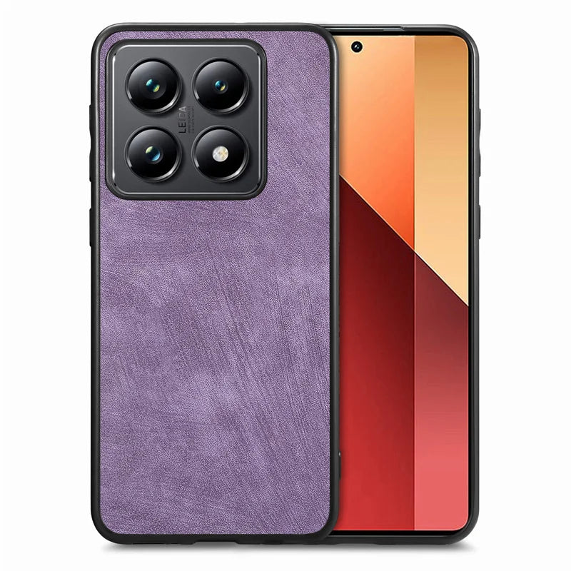 Luxury Wireless Charge Leather Case For Xiaomi Redmi Note 13 Pro 5G 4G Lightweight Shockproof Cover Redmy Note13 Note13pro Plus