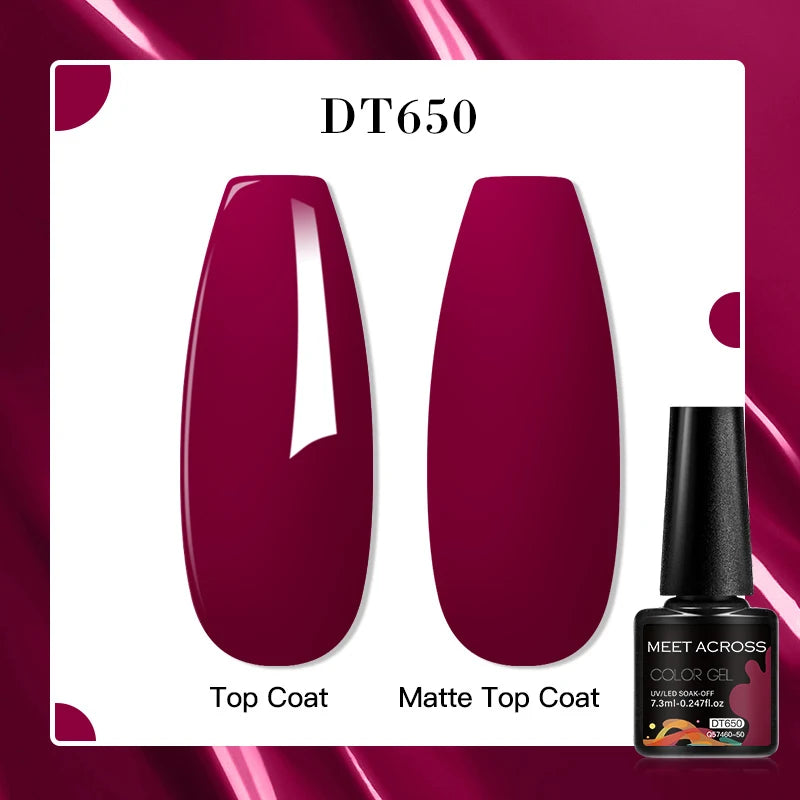 MEET ACROSS 7ml Porcelain White Cat Eye Gel Polish Holographic Glitter Magnetic Galactic Effect Gel Nail Polish Soak Off UV Gel