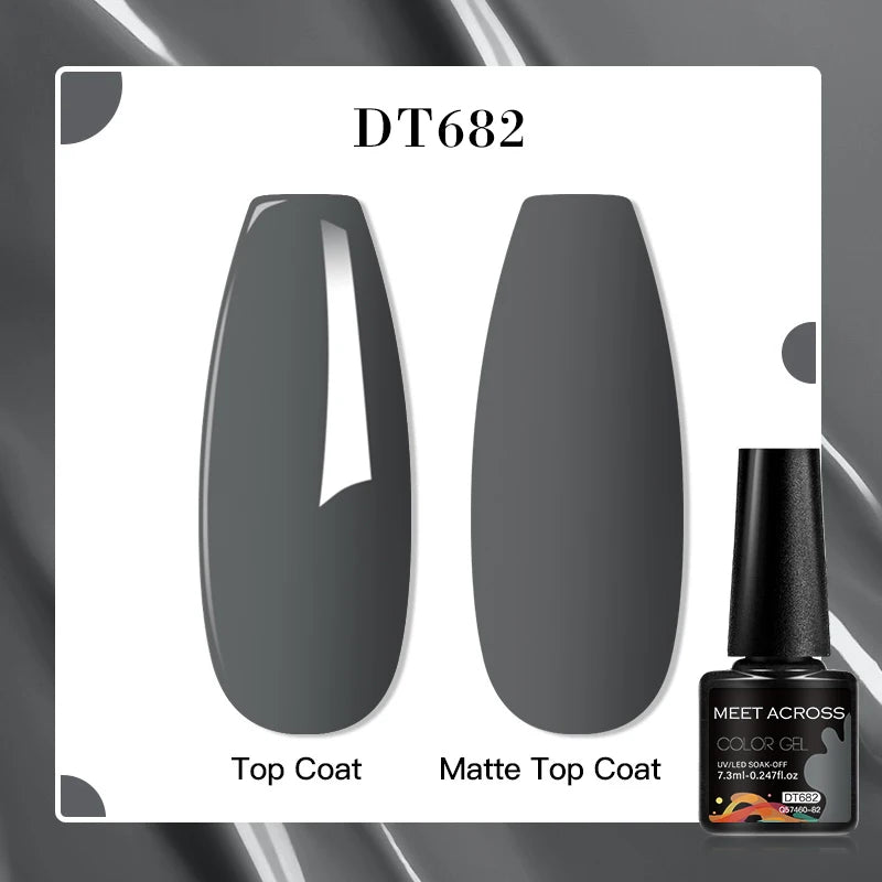 MEET ACROSS 7ml Porcelain White Cat Eye Gel Polish Holographic Glitter Magnetic Galactic Effect Gel Nail Polish Soak Off UV Gel