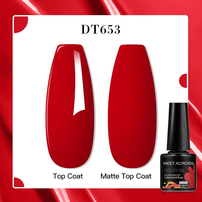 MEET ACROSS 7ml Porcelain White Cat Eye Gel Polish Holographic Glitter Magnetic Galactic Effect Gel Nail Polish Soak Off UV Gel