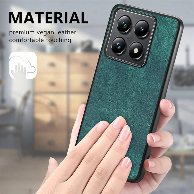 Luxury Wireless Charge Leather Case For Xiaomi Redmi Note 13 Pro 5G 4G Lightweight Shockproof Cover Redmy Note13 Note13pro Plus