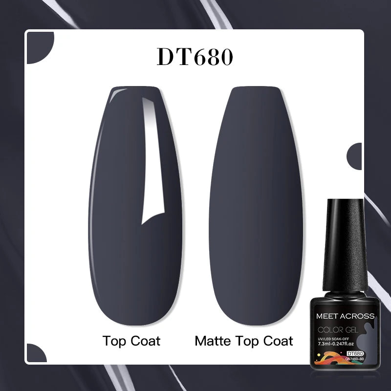 MEET ACROSS 7ml Porcelain White Cat Eye Gel Polish Holographic Glitter Magnetic Galactic Effect Gel Nail Polish Soak Off UV Gel