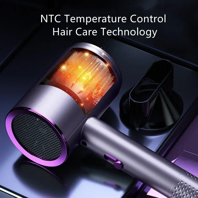 High-speed electric turbine air blower Low noise constant temperature fast drying portable negative ion hair dryer hair dryer