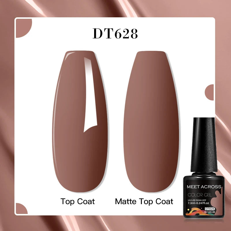 MEET ACROSS 7ml Porcelain White Cat Eye Gel Polish Holographic Glitter Magnetic Galactic Effect Gel Nail Polish Soak Off UV Gel